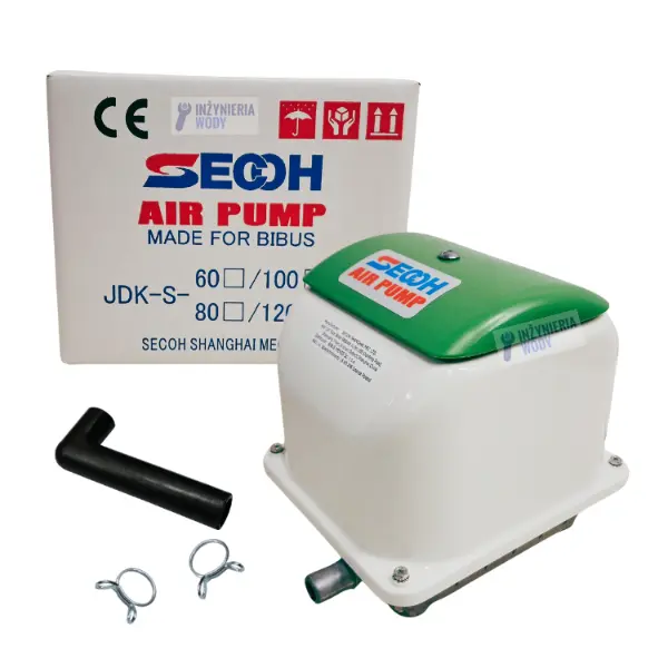 dmuchawa-pompa-powietrza-airpump-secol-jdk-s-100-sprezarka-do-napowietrzania-oczyszczalni-stawu-oczka-wodnego-wody-szamba dmuchawa membranowa Secoh JDK-S-100